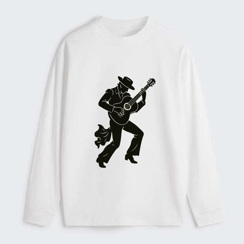 Flamenco guitarist dramatic pose - Classic Long Sleeve Shirt