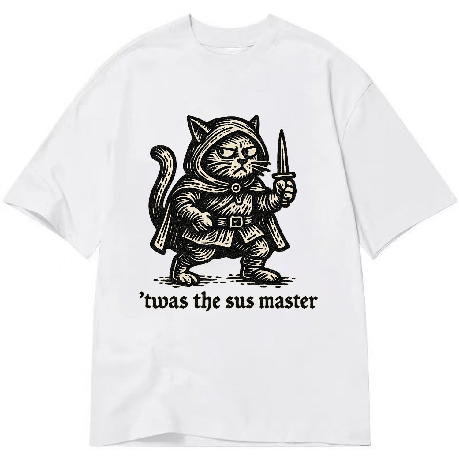 Sus Imposter Cat Spy  - Classic T-shirt - White