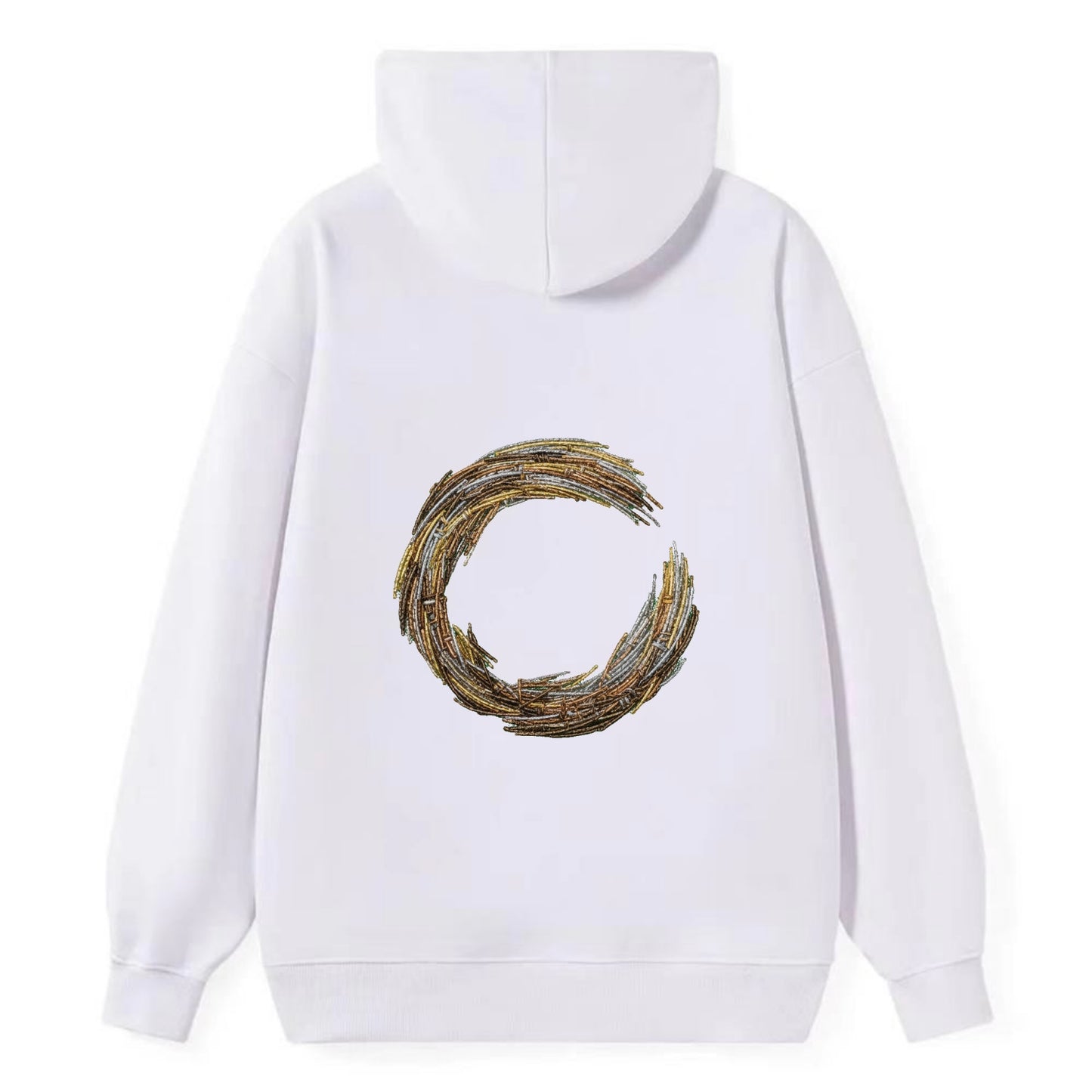 Enso Circle - Classic Pullover Hoodie - White