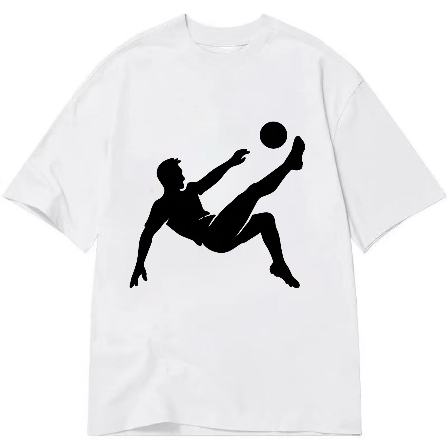 Soccer player kicking ball mid-air - Classic T-shirt - White