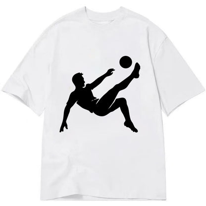 Soccer player kicking ball mid-air - Classic T-shirt - White
