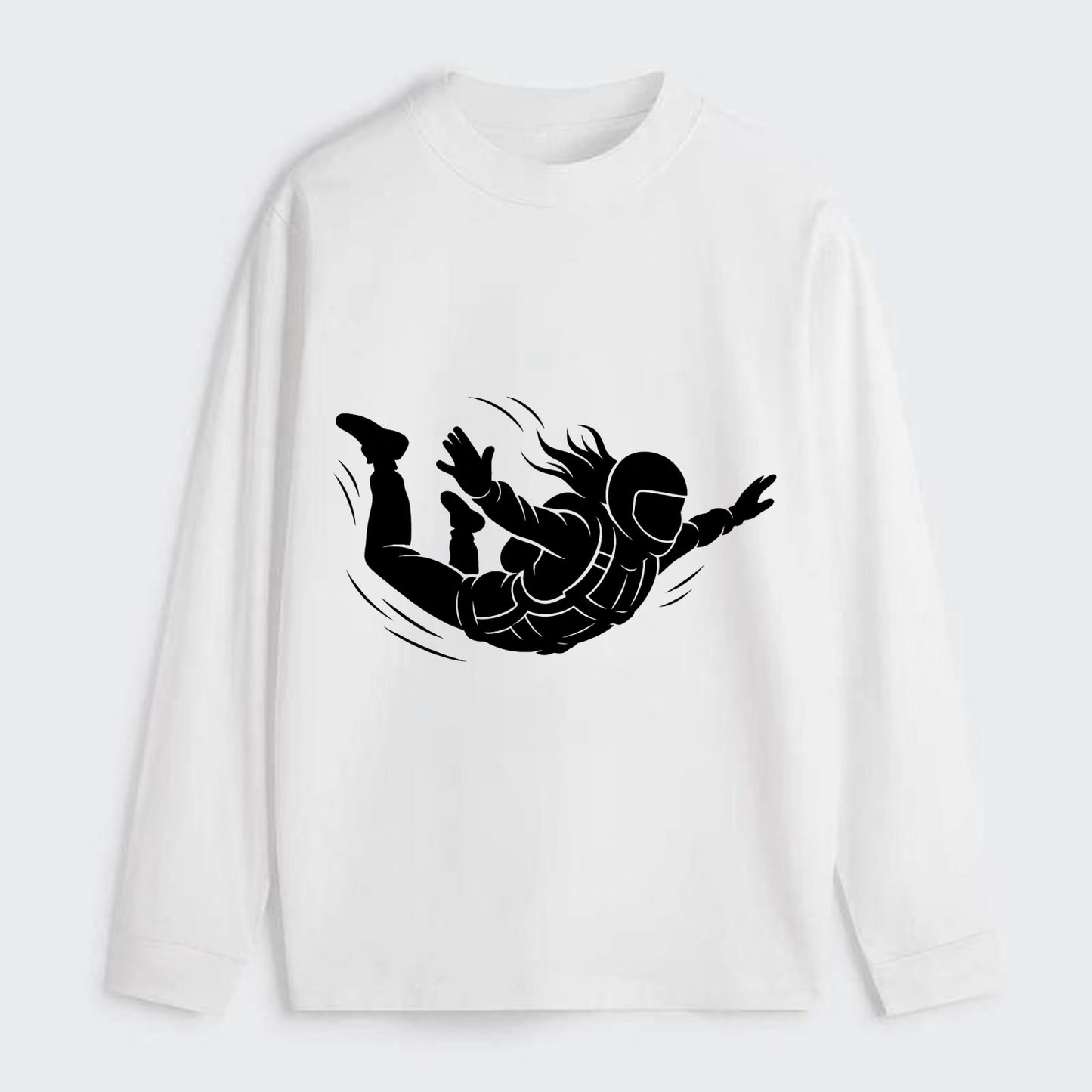Skydiver free-fall position - Classic Long Sleeve Shirt - White
