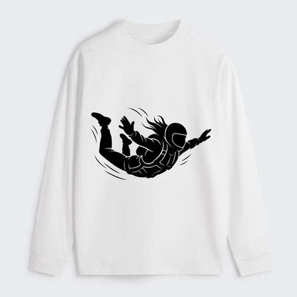 Skydiver free-fall position - Classic Long Sleeve Shirt - White