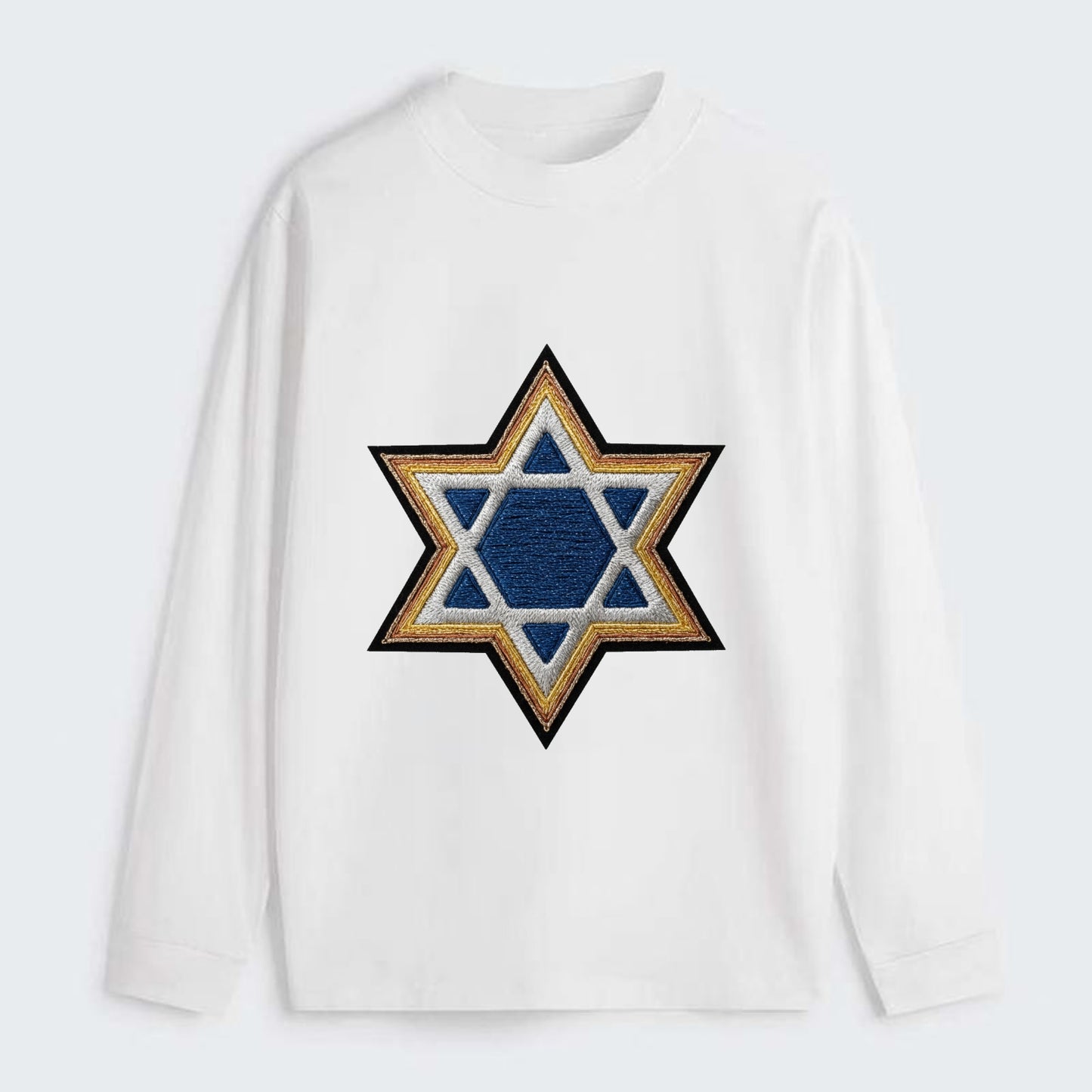 Star of David - Classic Long Sleeve Shirt - White
