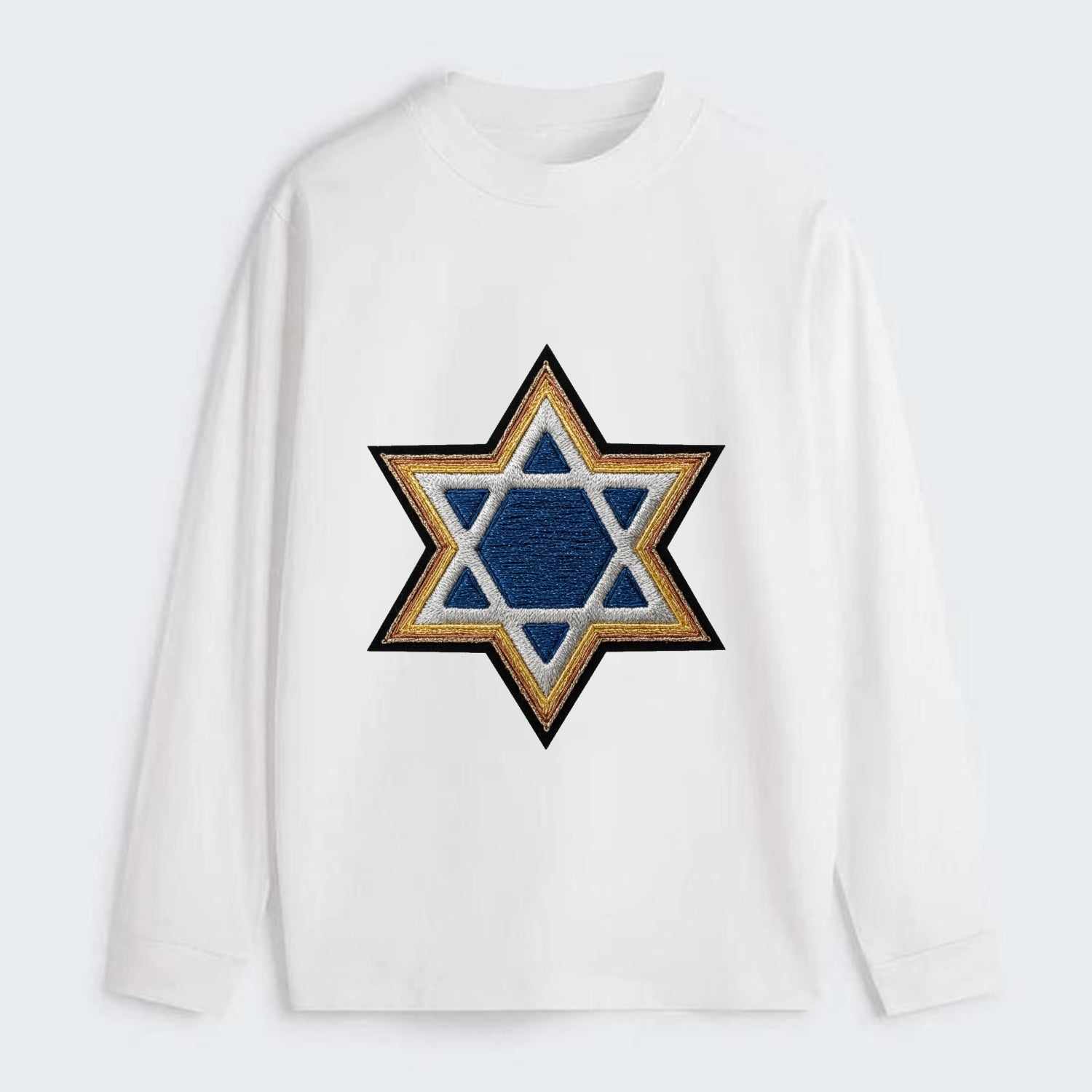 Star of David - Classic Long Sleeve Shirt - White