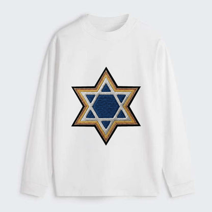 Star of David - Classic Long Sleeve Shirt - White