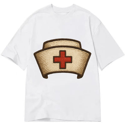 Nurse Cap  - Classic T-shirt - White