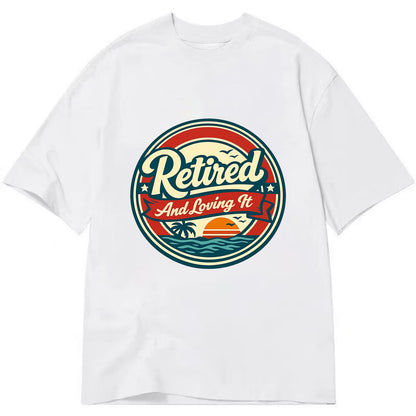 Carefree Retirement Emblem - Classic T-shirt - White