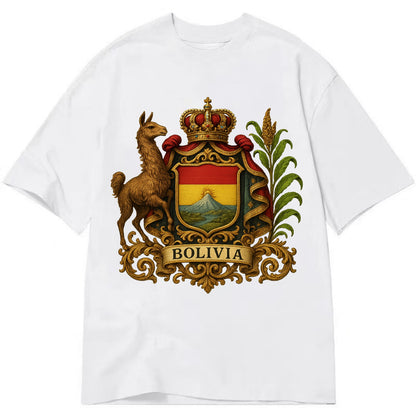 Bolivia Royal Logo  - Classic T-shirt - White