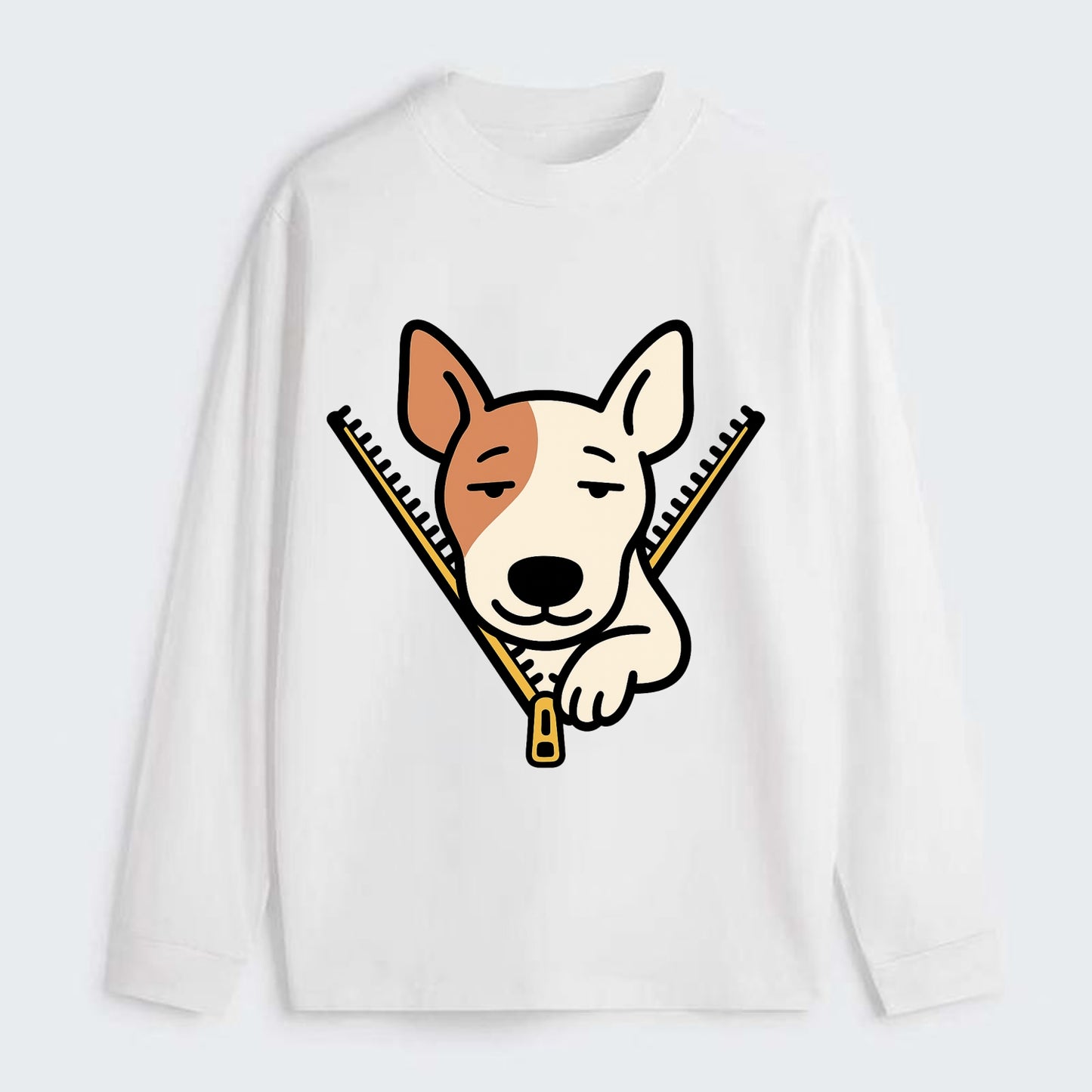 Bull Terrier - Classic Long Sleeve Shirt - White
