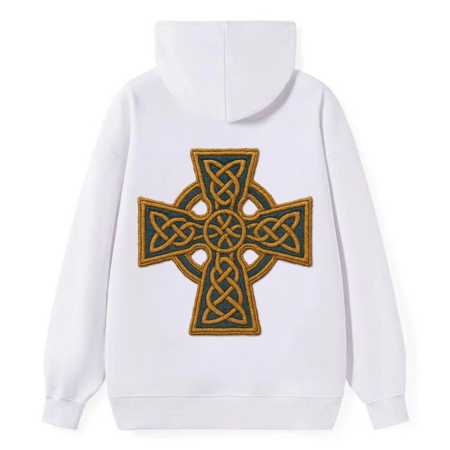 Book Of Kells Cross - Classic Pullover Hoodie - White