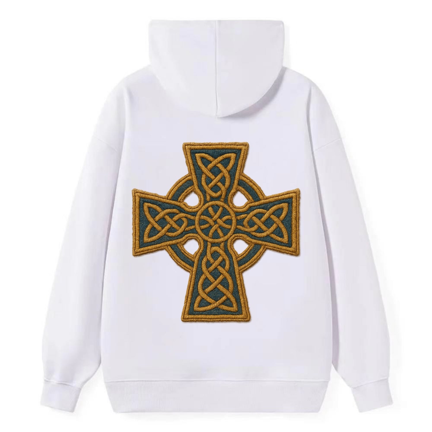 Book Of Kells Cross - Classic Pullover Hoodie - White