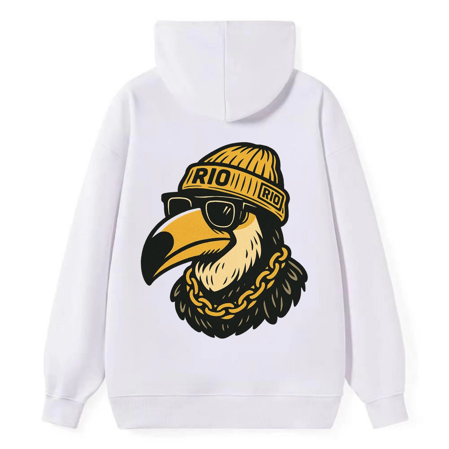 Rio Toucan - Classic Pullover Hoodie - White