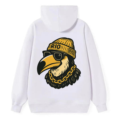 Rio Toucan - Classic Pullover Hoodie - White