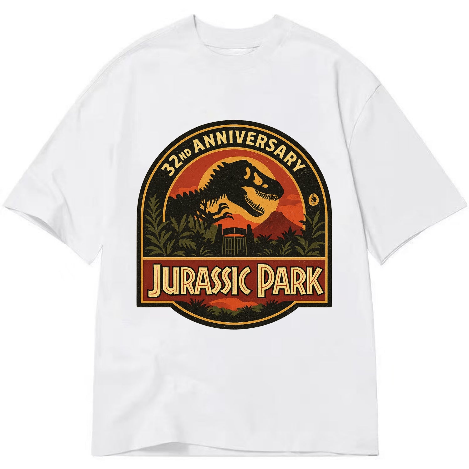Jurassic Park 32nd Anniversary - Classic T-shirt - White