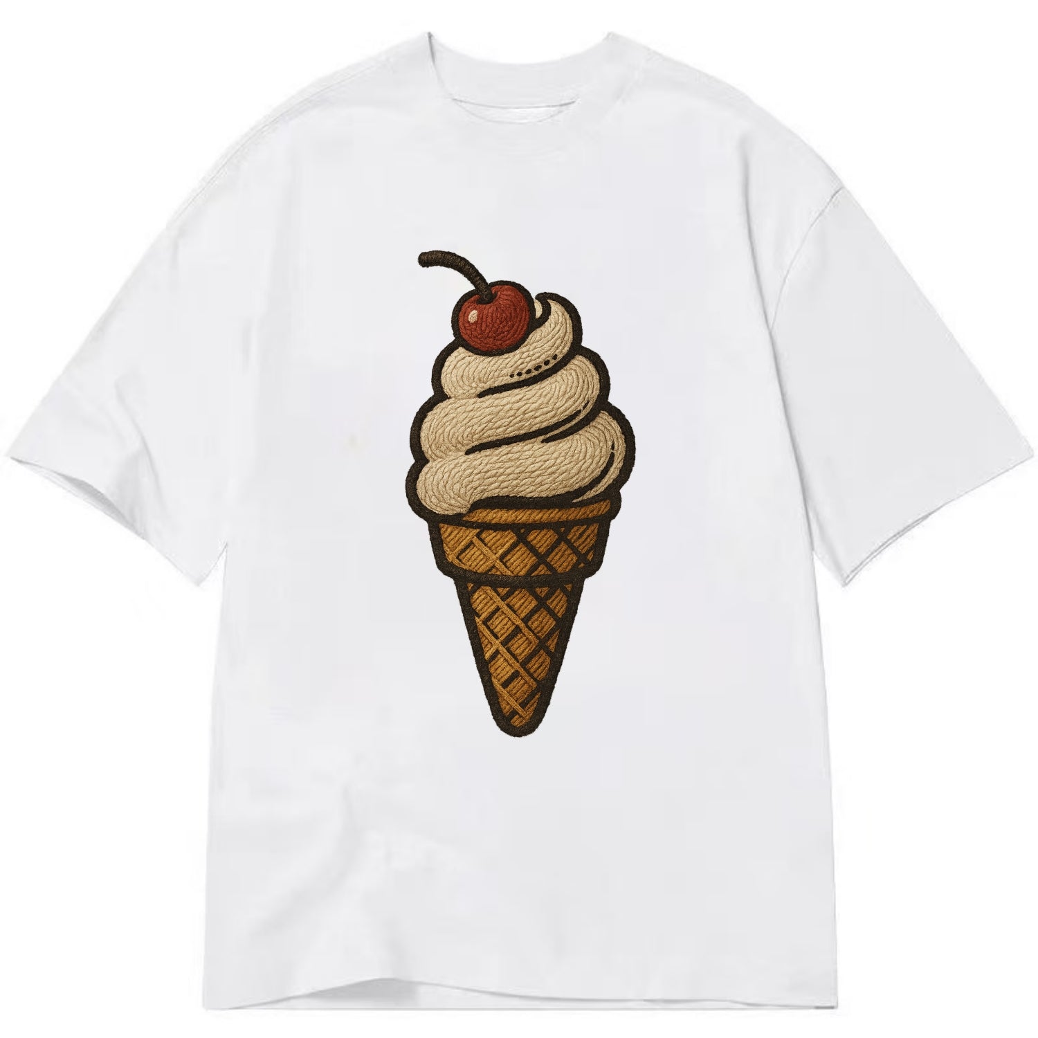 Ice Cream Cone  - Classic T-shirt - White