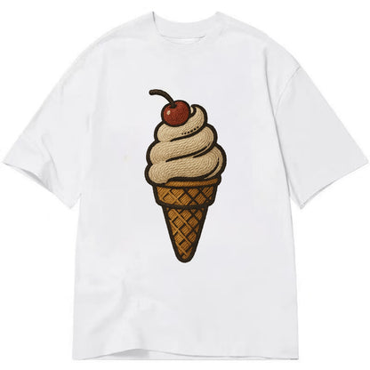 Ice Cream Cone  - Classic T-shirt - White