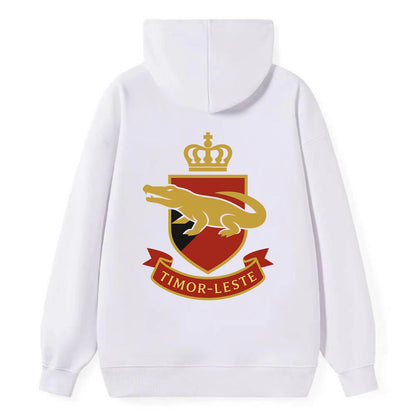 Timor-Leste Royal Logo  - Classic Pullover Hoodie - White