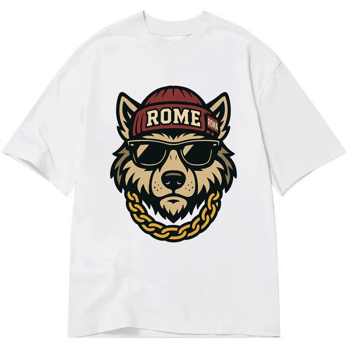 Rome Wolf - Classic T-shirt - White