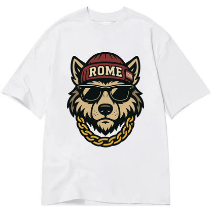 Rome Wolf - Classic T-shirt - White