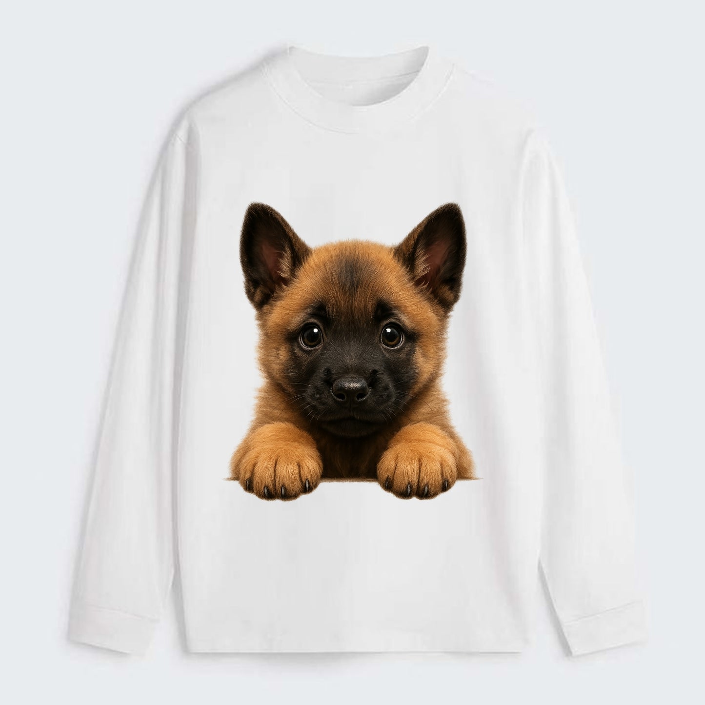 Belgian Malinois  - Classic Long Sleeve Shirt - White