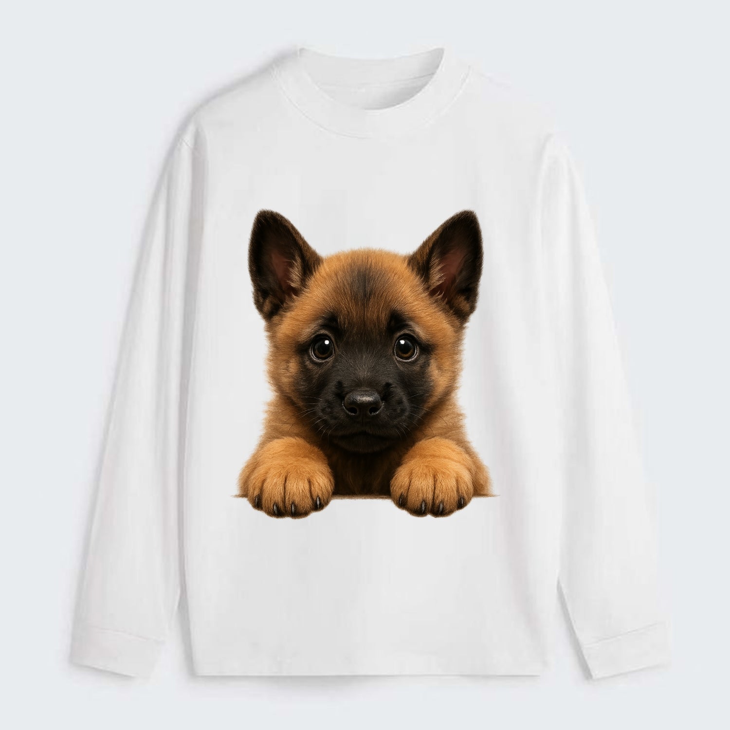 Belgian Malinois  - Classic Long Sleeve Shirt - White