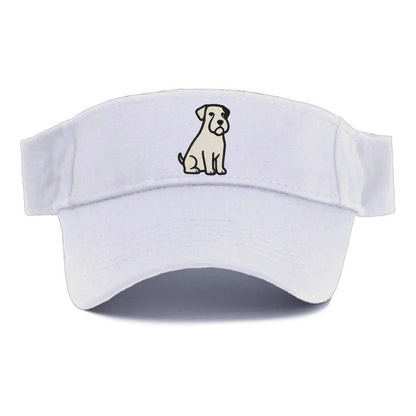 Sealyham Terrier White Sitting Pose Visor - White
