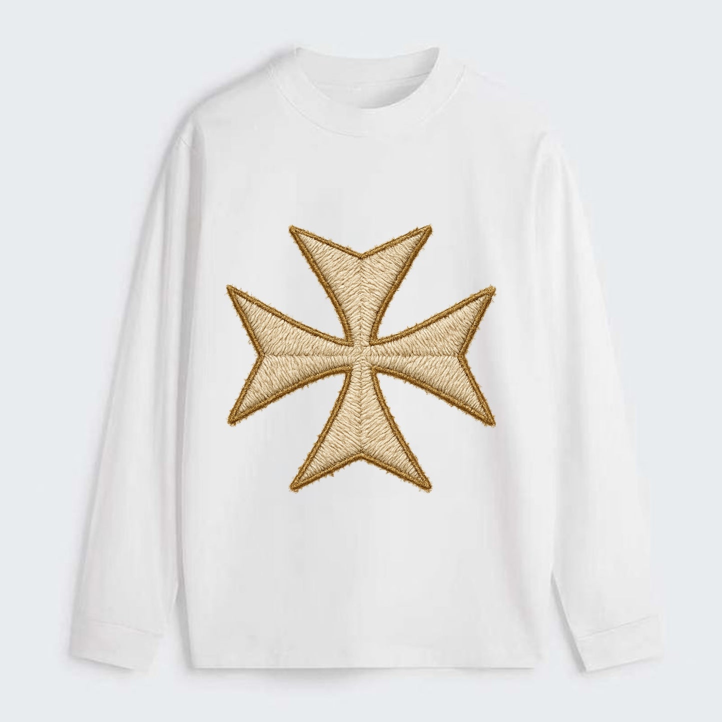 Hospitaller Cross  - Classic Long Sleeve Shirt - White
