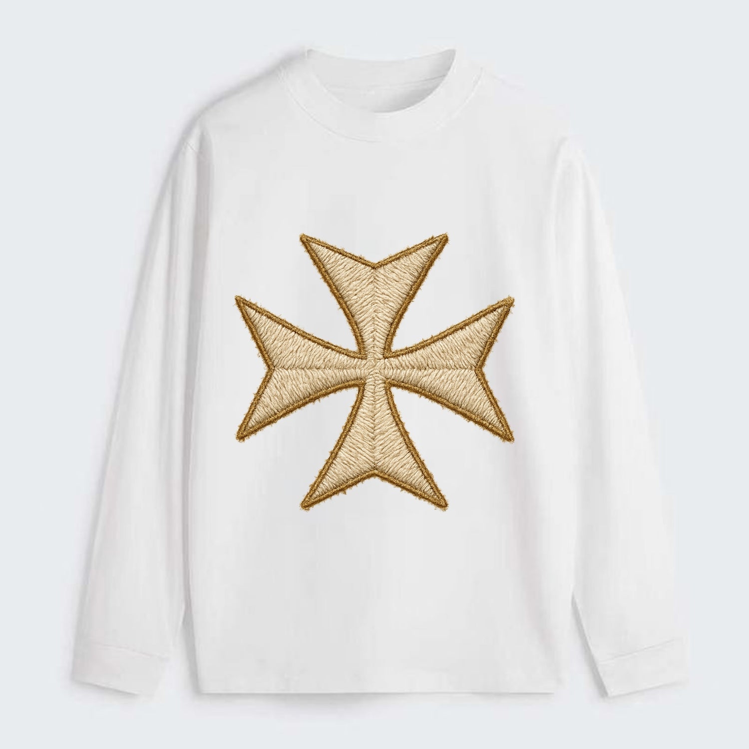 Hospitaller Cross  - Classic Long Sleeve Shirt - White