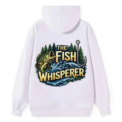 Fish Whisperer - Classic Pullover Hoodie - White