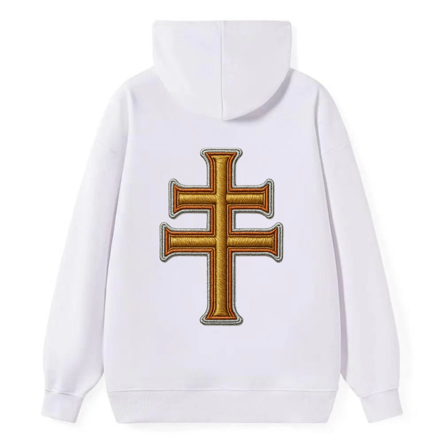 Patriarchal Cross - Classic Pullover Hoodie - White