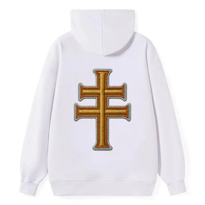 Patriarchal Cross - Classic Pullover Hoodie - White