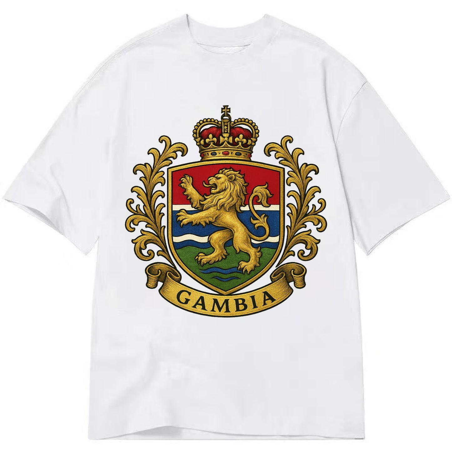 Gambia Heritage Badge  - Classic T-shirt - White