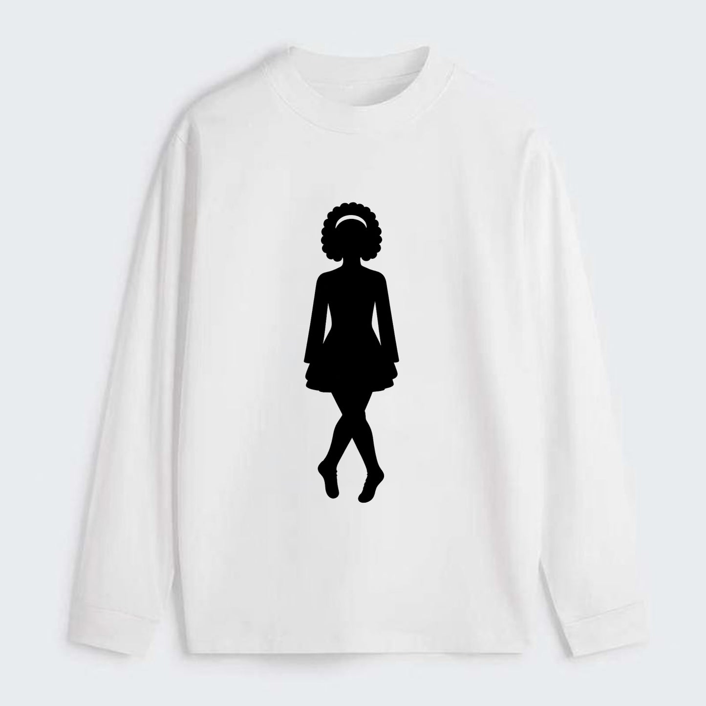Irish step dancer traditional pose - Classic Long Sleeve Shirt - White