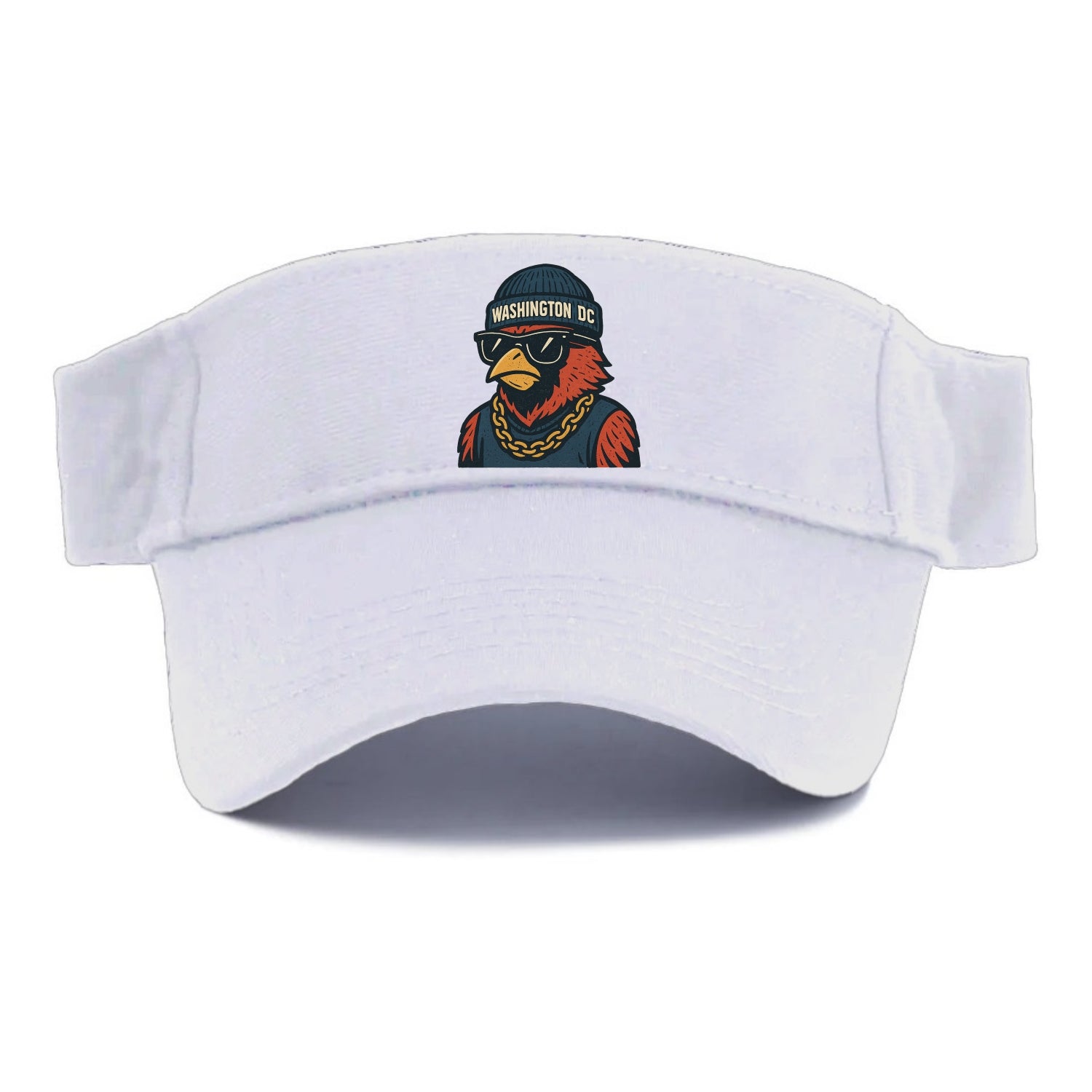 "cardinal" "washington Dc" "dc" "navy" "us East" - Visor - White