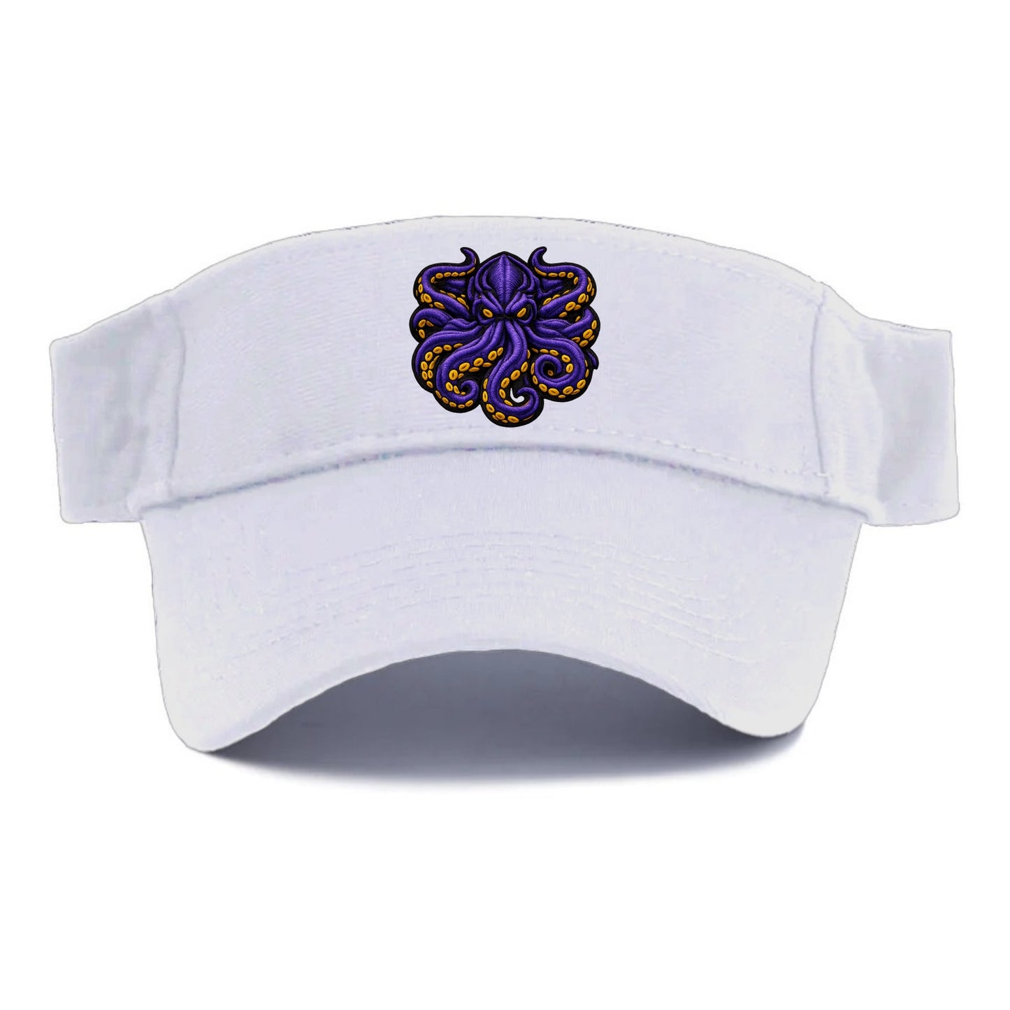 KRAKEN TENTACLES - sea monster in purple and black , deep sea - Visor - White