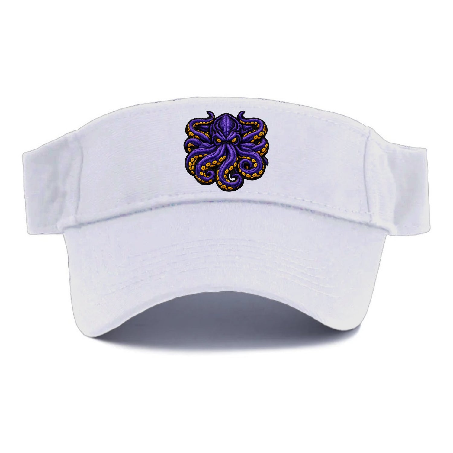 KRAKEN TENTACLES - sea monster in purple and black , deep sea - Visor - White