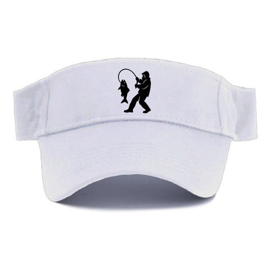 Alaskan fisherman hauling catch - Visor - White