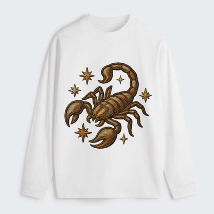 Scorpio Scorpion  - Classic Long Sleeve Shirt - White