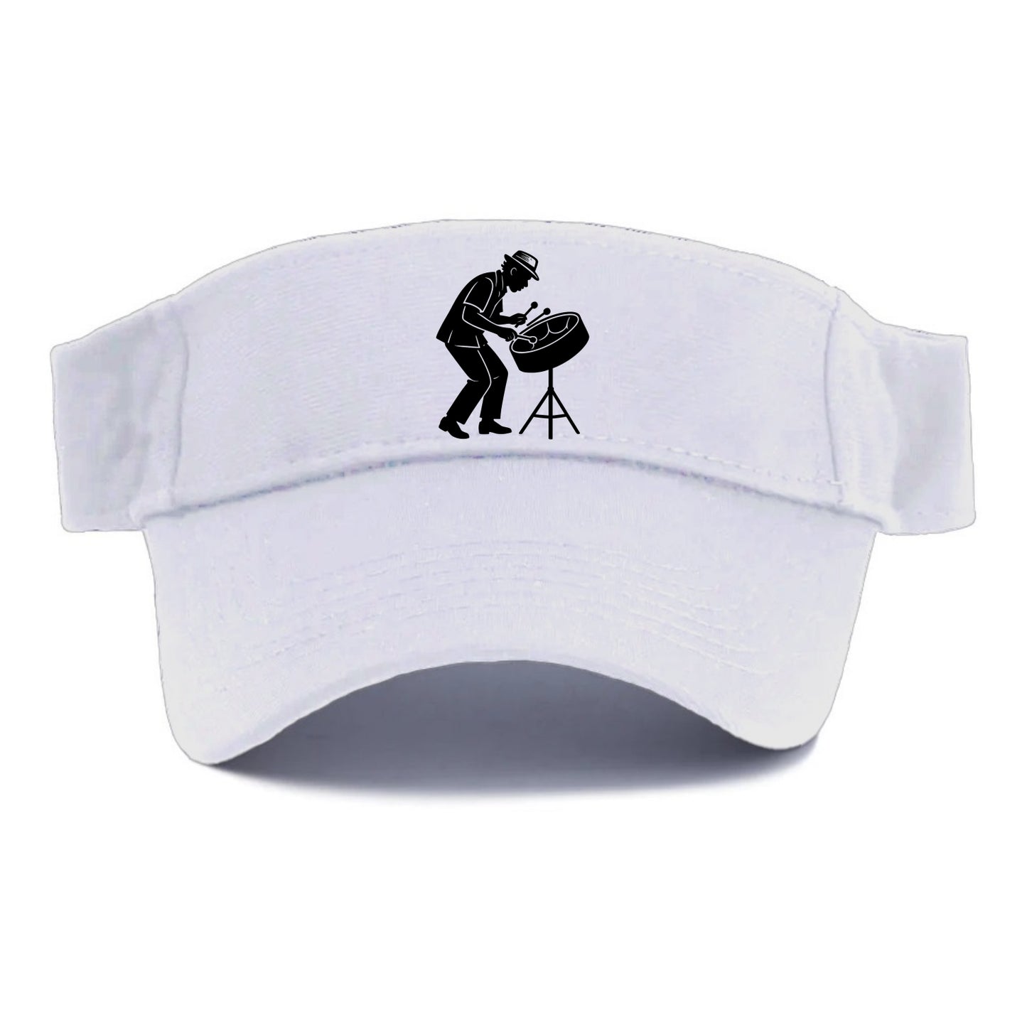 Steel drum player Caribbean rhythm - Visor - White