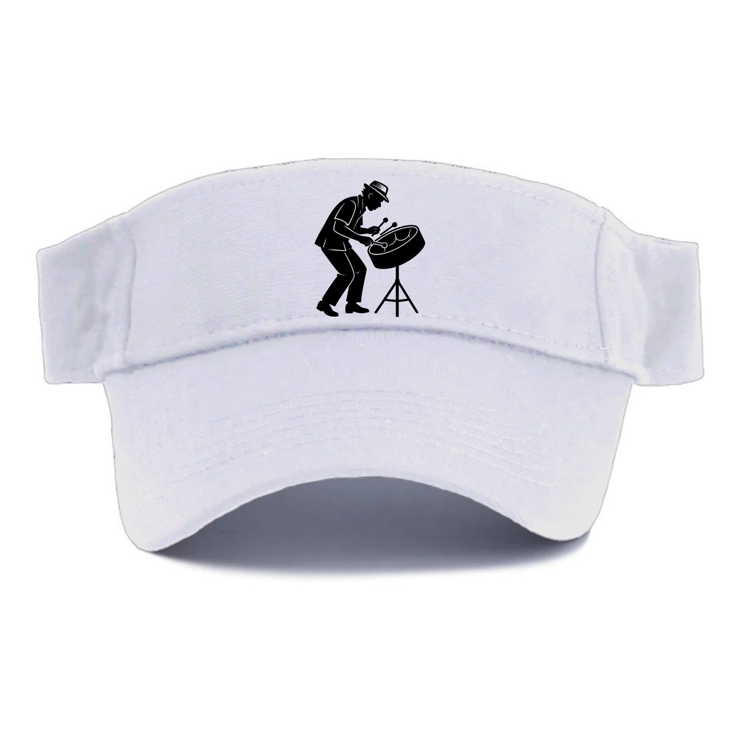 Steel drum player Caribbean rhythm - Visor - White