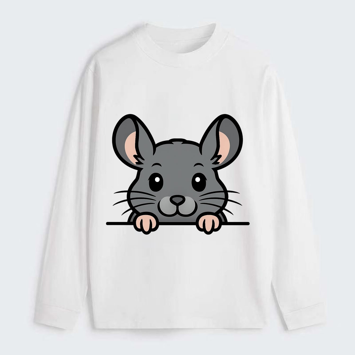 Chinchilla  - Classic Long Sleeve Shirt - White