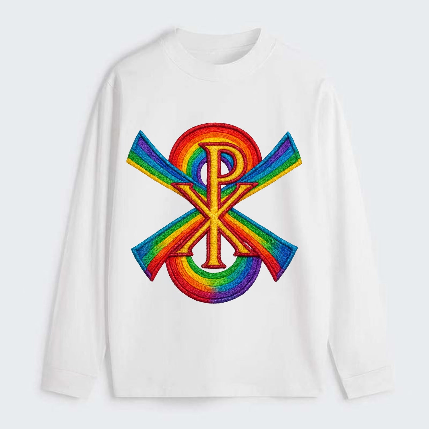 Chi Rho  - Classic Long Sleeve Shirt - White