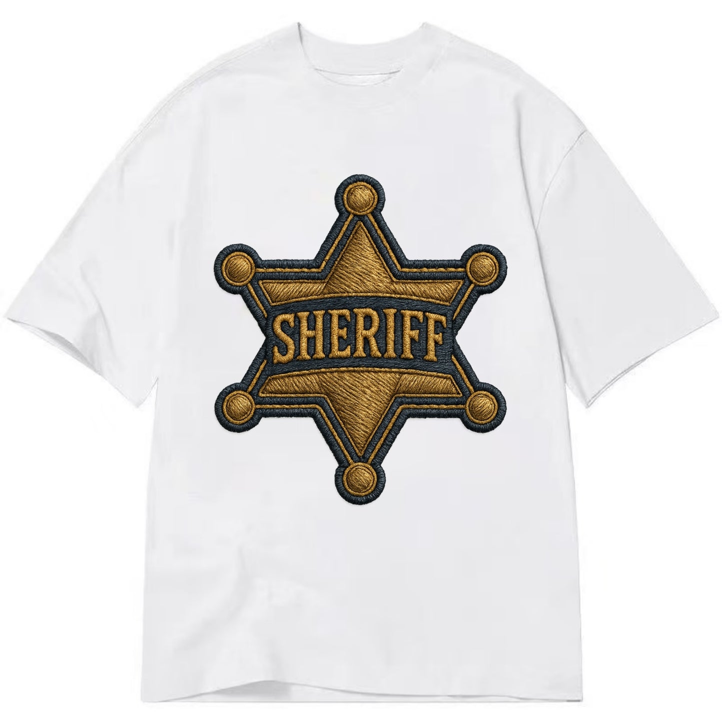 Sheriff Badge  - Classic T-shirt - White