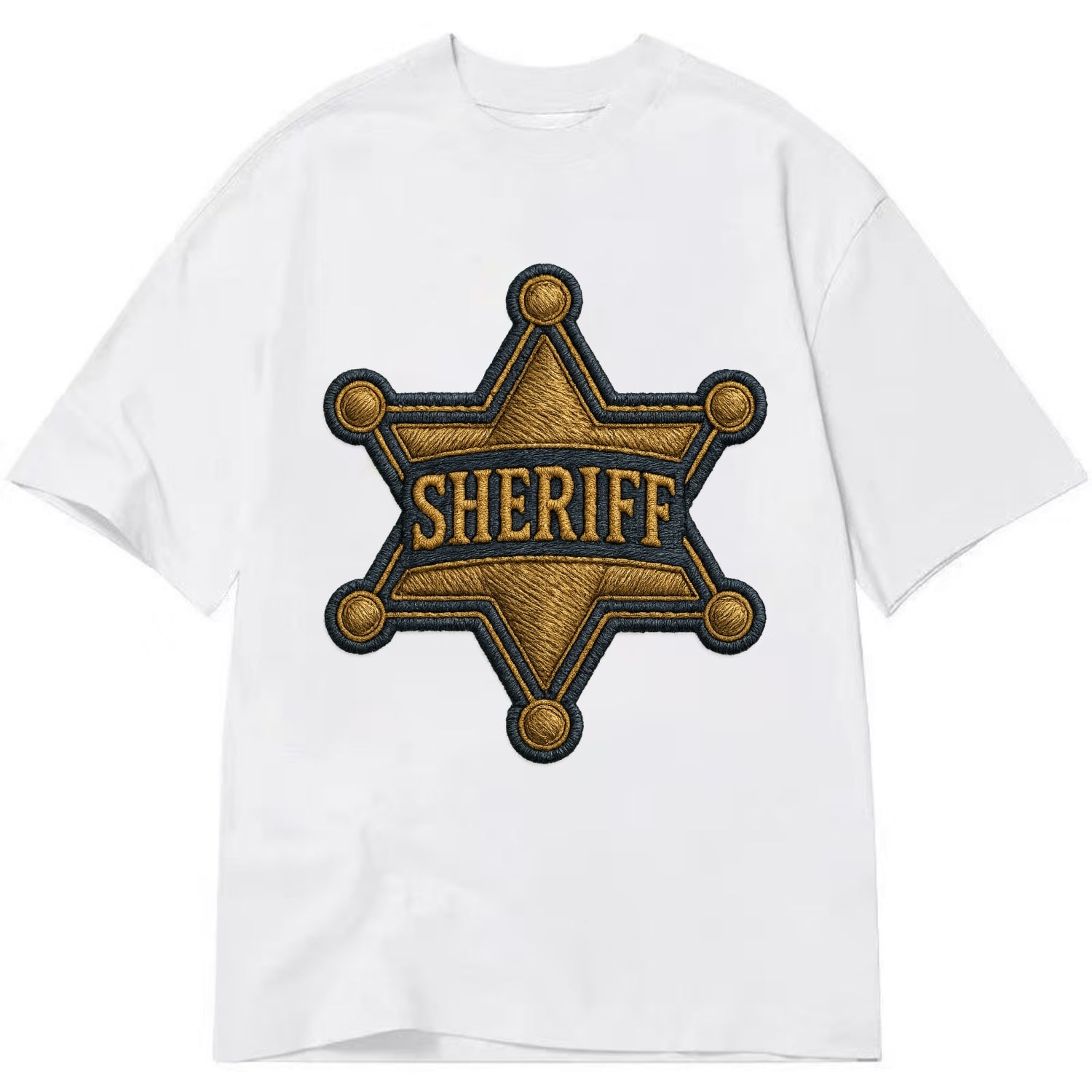 Sheriff Badge  - Classic T-shirt - White