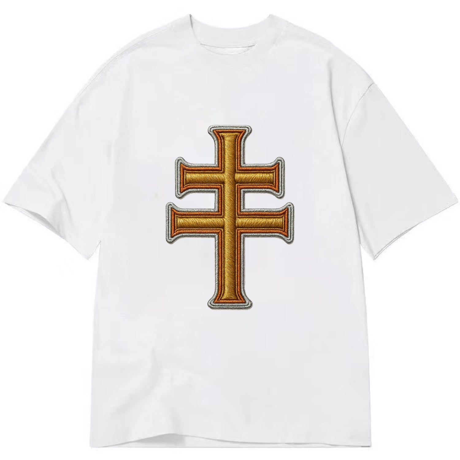 Patriarchal Cross - Classic T-shirt - White