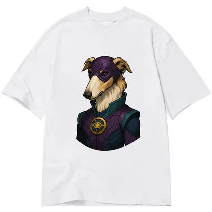 Borzoi Mystic Hero  - Classic T-shirt - White