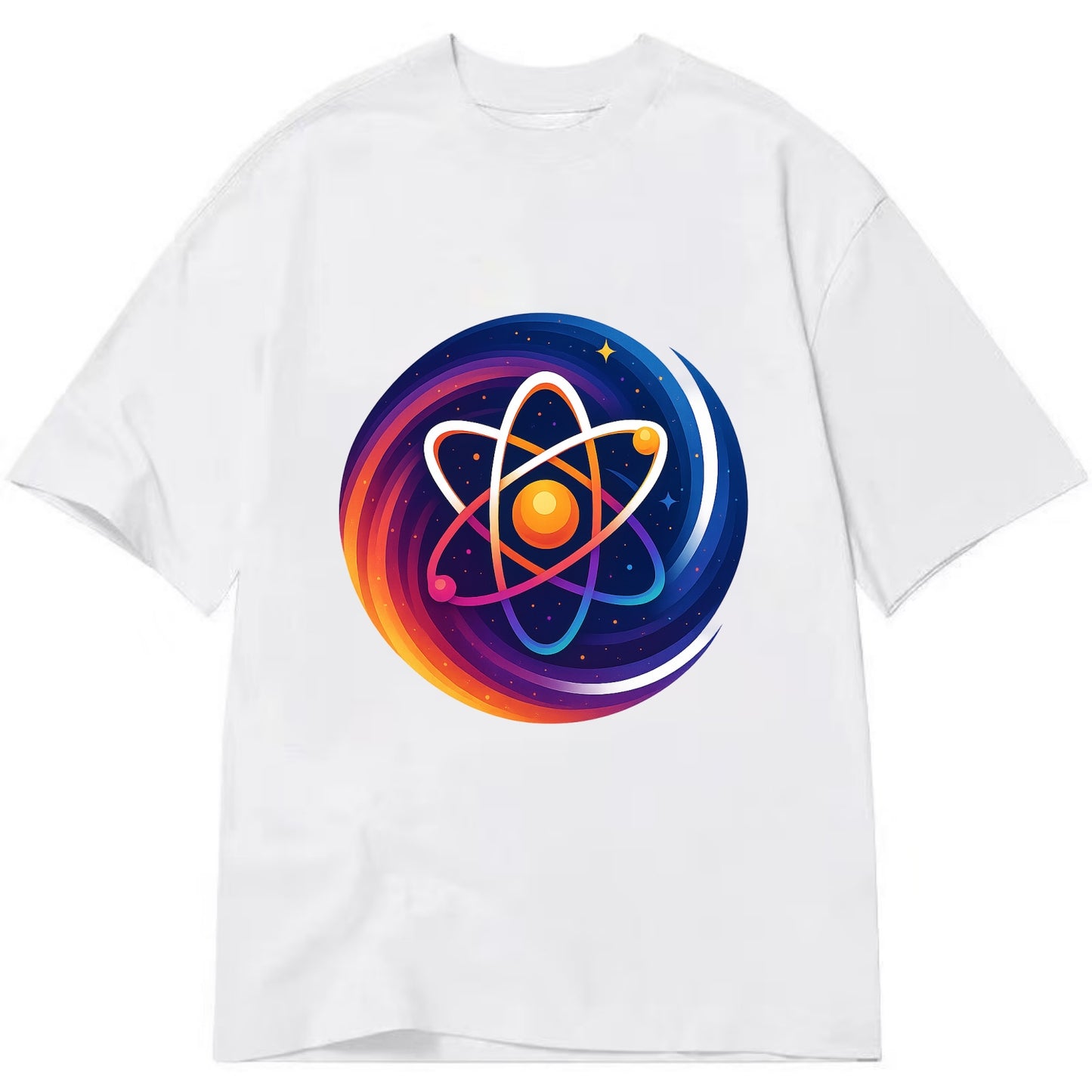 Micro Macro - Atom structure expanding i - Classic T-shirt - White