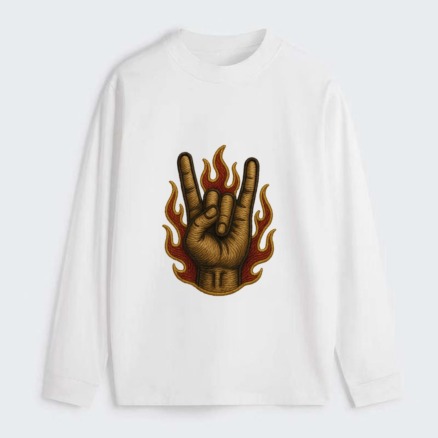Devil Horns  - Classic Long Sleeve Shirt - White