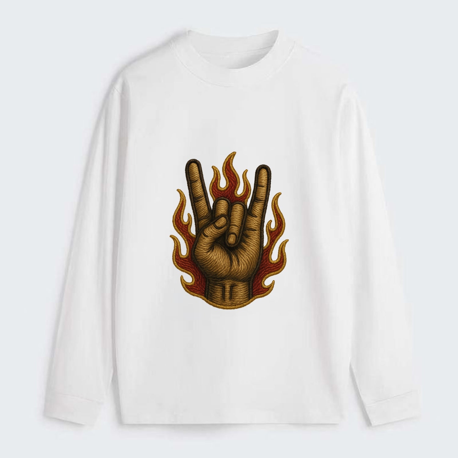 Devil Horns  - Classic Long Sleeve Shirt - White